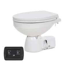 Jabsco Quiet Flush E2 Fresh Water Toilet Regular Bowl - 24V  Soft Close Lid [38045-4194RSP]