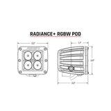 RIGID Industries Radiance + Pod - RGBW - Pair [202053]