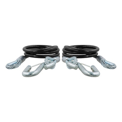 CURT 44-1/2" Safety Cables w/2 Snap Hooks - 5,000 lbs. - Vinyl Coated - 2 Pack [80151]