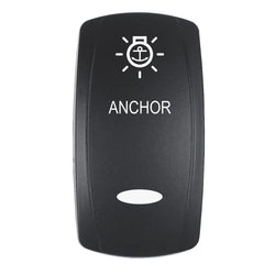 Pacer Actuator - 'ANCHOR' f/V Series Contura Switches - Black - Laser Etched (Top/Bottom Light) [EV2LE-ANC]