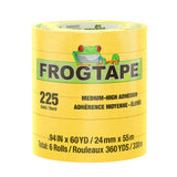 FrogTape CP 225 Medium-High Adhesion Masking Tape - 24MM x 55M x 6-Pack - Gold - Rated for 225F [105320]