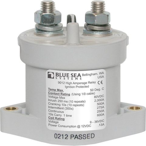 Blue Sea 9012 L Solenoid Switch - 12-24VDC - 250A [9012]