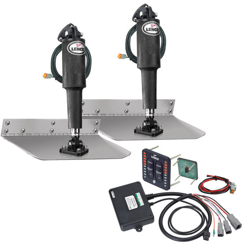 Lenco 9" x 9" Standard Trim Tab Kit w/LED Indicator Switch Kit 12V [TT9X9I]