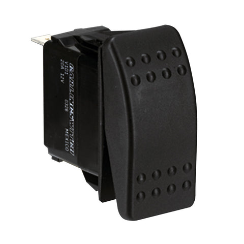 Paneltronics DPDT ON/OFF/ON Waterproof Contura Rocker Switch w/LEDs - Black [001-699]