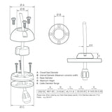 Scanstrut DS21B-S Vertical Cable Seal - Stainless Steel [DS21B-S]