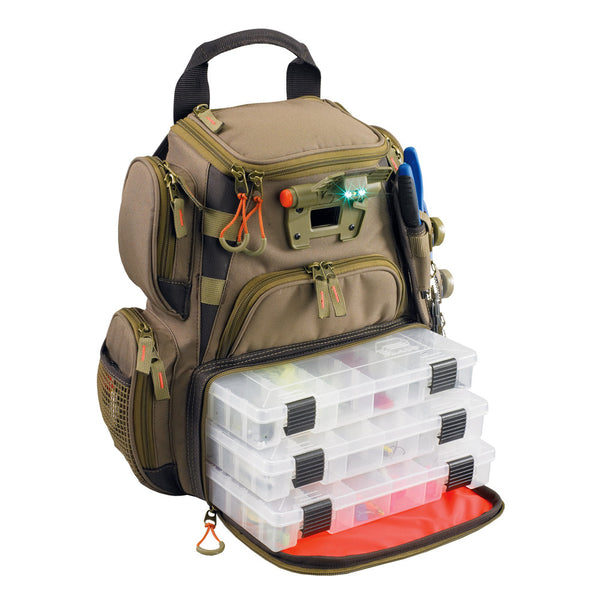 Wild River RECON Lighted Compact Tackle Backpack w/4 PT3500 Trays [WT3503]