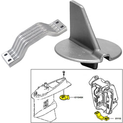 Tecnoseal Anode Kit w3/Hardware - Yamaha 150-200HP Left Hand Rotation - Zinc [21102]