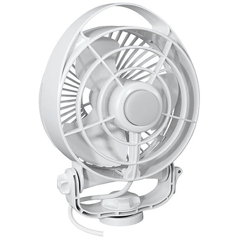 SEEKR by Caframo Maestro 12V 3-Speed 6" Marine Fan w/LED Light - White [7482CAWBX]