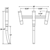 TACO Kite Fishing 3-Rod Cluster [F31-0770BSA-1]