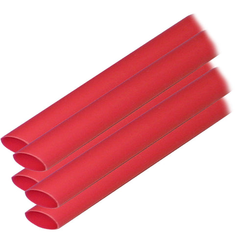 Ancor Adhesive Lined Heat Shrink Tubing (ALT) - 3/8" x 6" - 5-Pack - Red [304606]