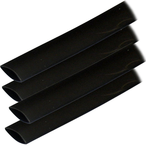 Ancor Adhesive Lined Heat Shrink Tubing (ALT) - 3/4" x 12" - 4-Pack - Black [306124]