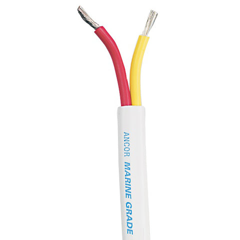 Ancor Safety Duplex Cable - 18/2 AWG - Red/Yellow - Flat - 500' [124950]