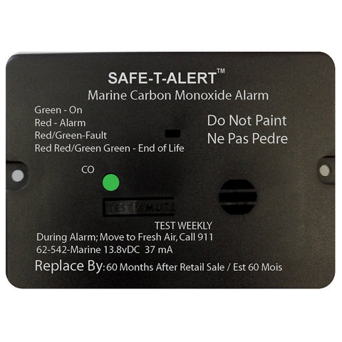 Safe-T-Alert 62 Series Carbon Monoxide Alarm w/Relay - 12V - 62-542-Marine-RLY-NC - Flush Mount - White [62-542-MARINE-RLY-NC]