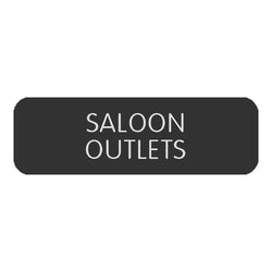 Blue Sea Large Format Label - "Saloon Outlets" [8063-0368]