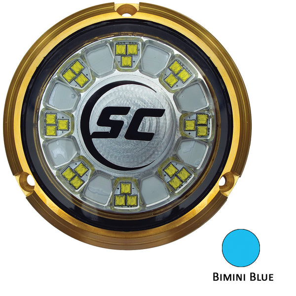 Shadow-Caster SCR-24 Bronze Underwater Light - 24 LEDs - Bimini Blue [SCR-24-BB-BZ-10]