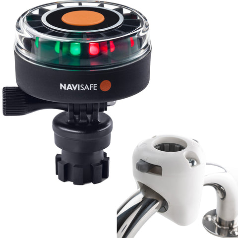 Navisafe Navilight 2NM Tricolor w/Navimount Base  Rail Mount - White [340KIT3]