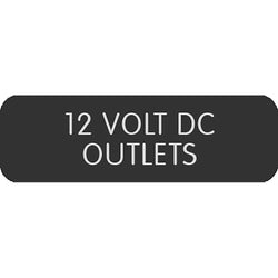 Blue Sea Large Format Label - "12V DC Outlets" [8063-0004]