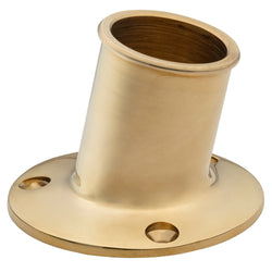 Whitecap Top-Mounted Flag Pole Socket Polished Brass - 3/4" ID [S-5001B]