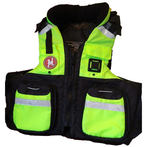 First Watch AV-800 Four Pocket Flotation Vest - Hi-Vis Yellow - XXL to3XL [AV-800-HV-2XL-3XL]