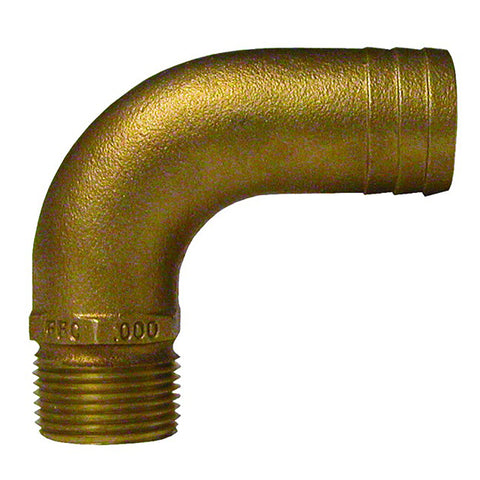 GROCO 2" NPT x 2-1/4" ID Bronze Full Flow 90 Elbow Pipe to Hose Fitting [FFC-2000]