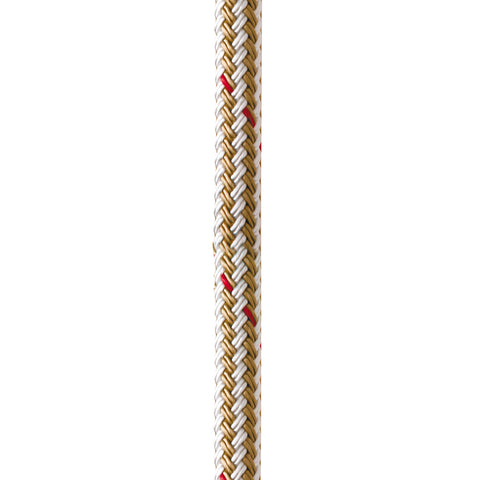 New England Ropes 1/2" Double Braid Dock Line - White/Gold w/Tracer - 15 [C5059-16-00015]