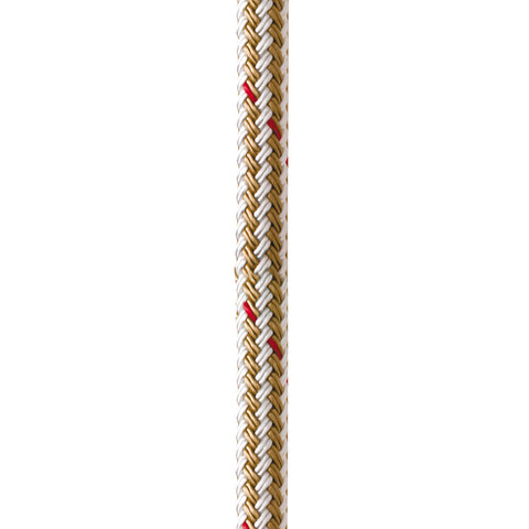 New England Ropes 5/8" Double Braid Dock Line - White/Gold w/Tracer - 35 [C5059-20-00035]