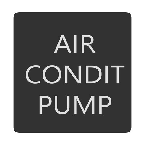 Blue Sea 6520-0030 Square Format Air Conditioner Pump Label [6520-0030]