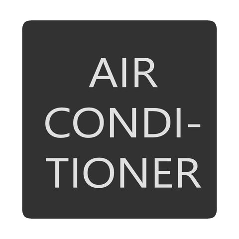 Blue Sea 6520-0026 Square Format Air Conditioner Label [6520-0026]