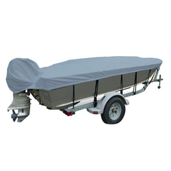 Carver Performance Poly-Guard Wide Series Styled-to-Fit Boat Cover f/13.5 V-Hull Fishing Boats - Shadow Grass [71113C-SG]