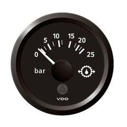 Veratron 52MM (2-1/16") ViewLine Transmission Oil Pressure 25 Bar/350 PSI - Black Dial  Triangular Bezel [A2C59514139]