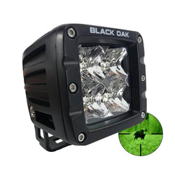 Black Oak Pro Series 3.0 2" 850nm Infrared Pod Light - Flood Optics - Black Housing [2IR-POD850]