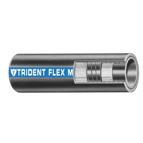 Trident Marine 1" x 50 Coil Flex Marine Wet Exhaust  Water Hose - Black [100-1006]